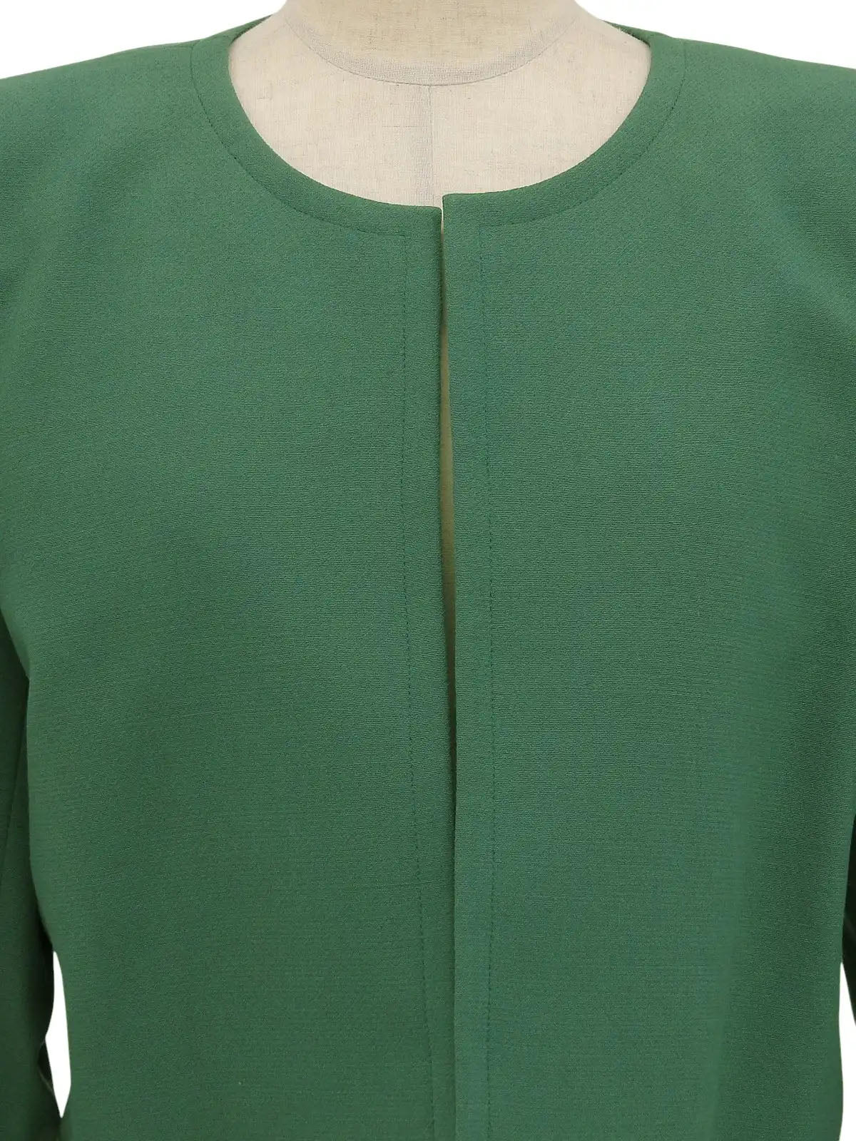 绿色羊毛短外套