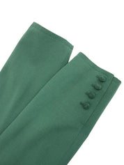 Green wool short jacket