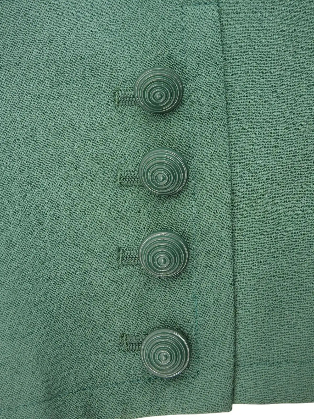 绿色羊毛短外套