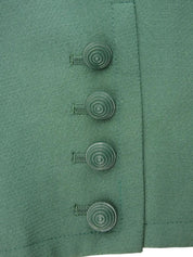 绿色羊毛短外套