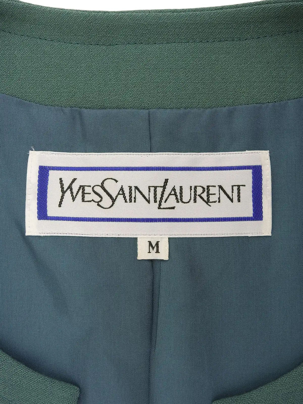 Green wool short jacket