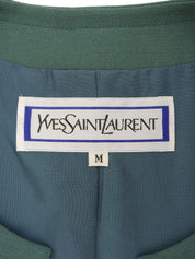 Green wool short jacket