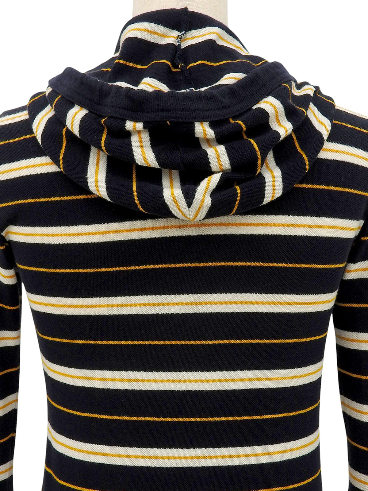 ボーダーパターンパーカー ブラック/マルチ