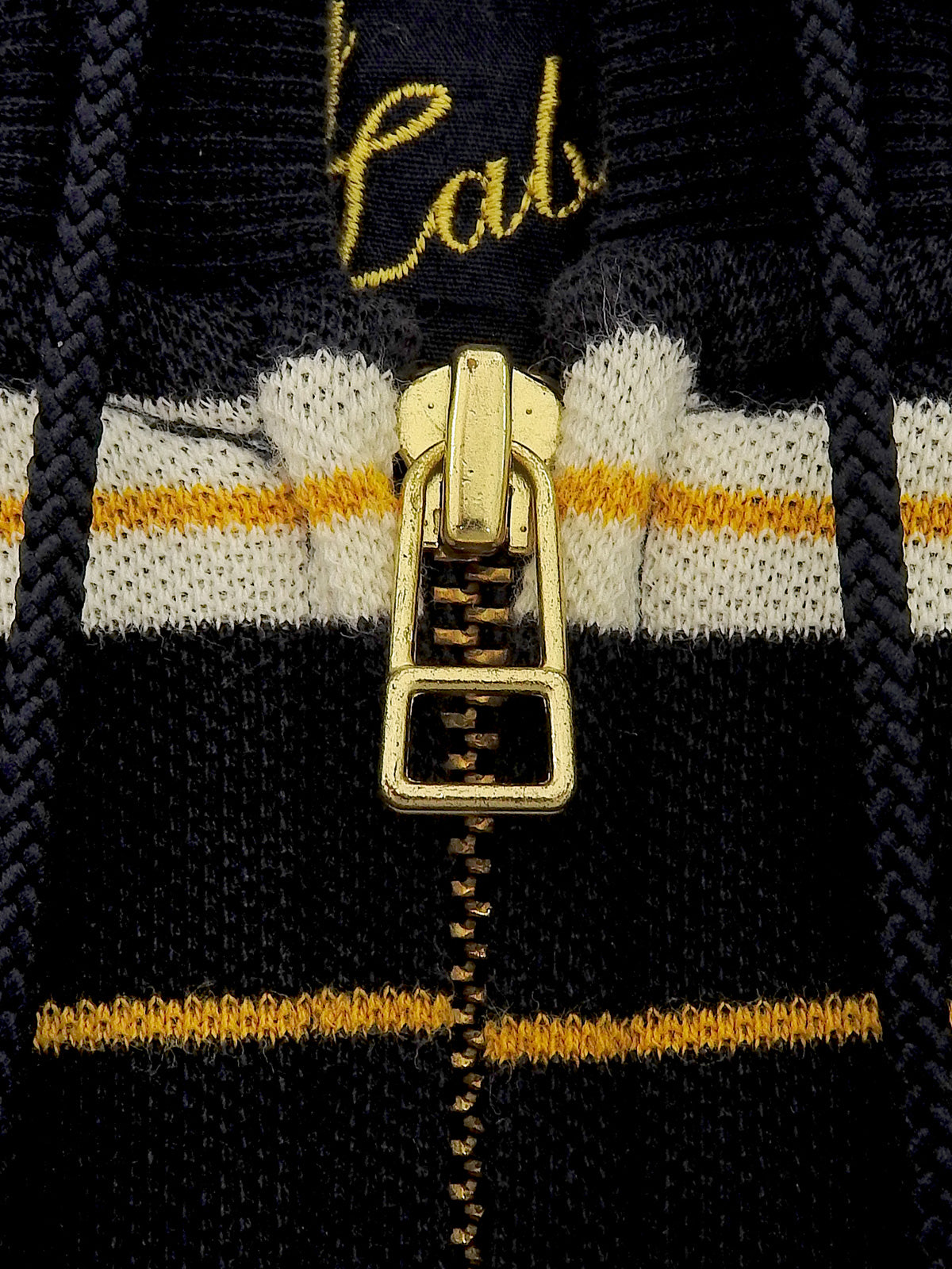 ボーダーパターンパーカー ブラック/マルチ