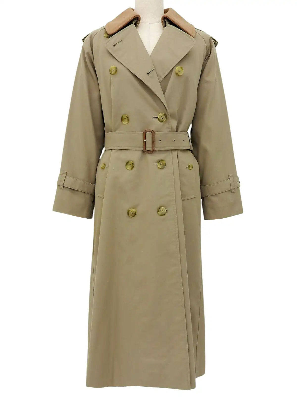 Beige trench coat