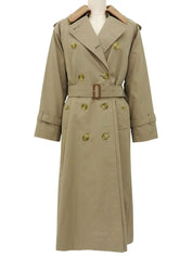 Beige trench coat