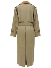 Beige trench coat