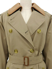 Beige trench coat