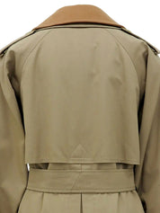 Beige trench coat