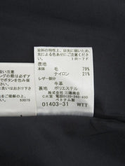 Wool Logo Embroidered Toggle Button Mini Skirt in Black