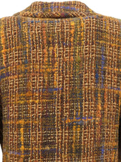 1998 Tweed CC Mark Button Jacket Brown/Multi