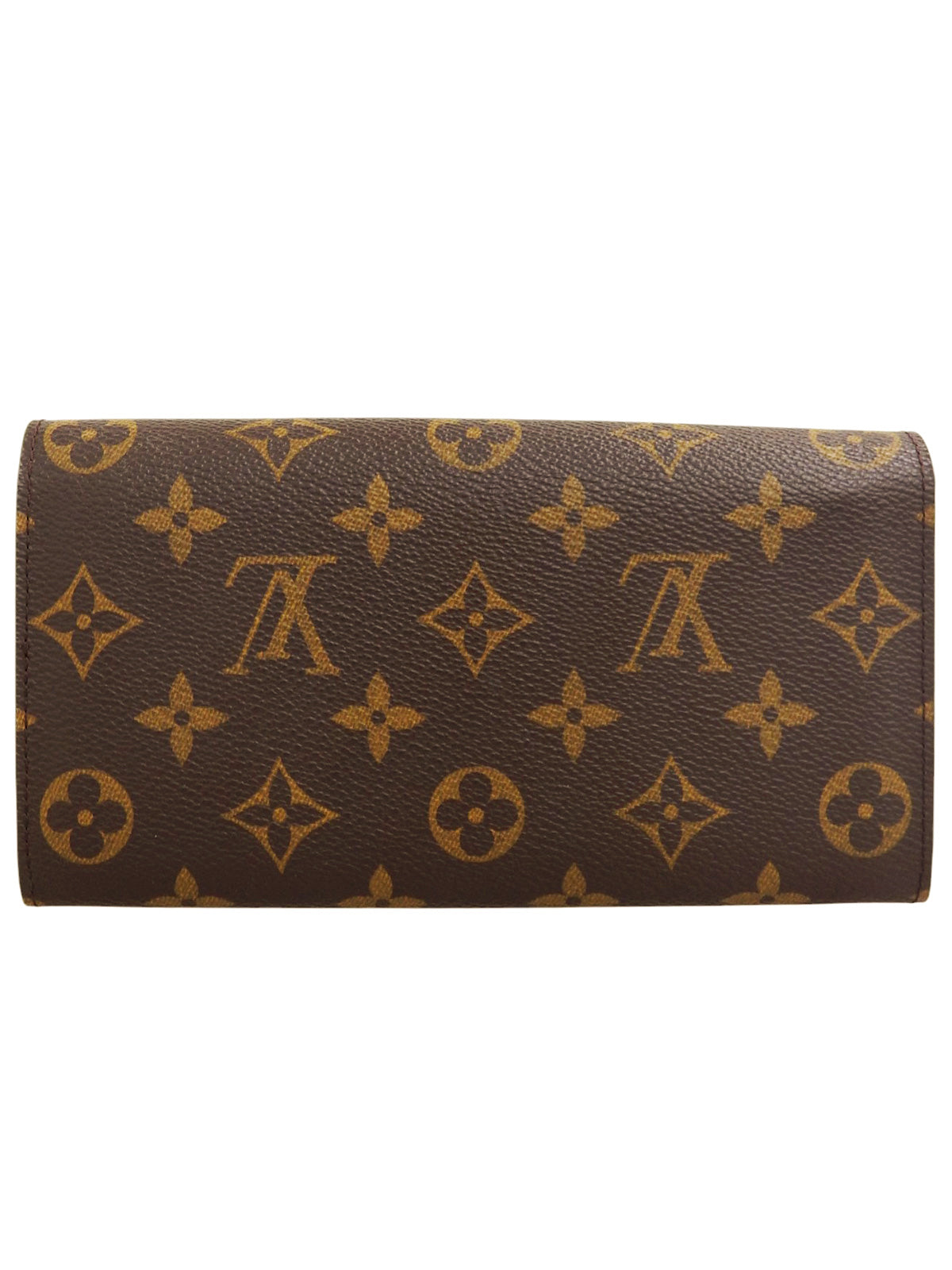 2003 Canvas Monogram Porte Monnaie Credit Brown