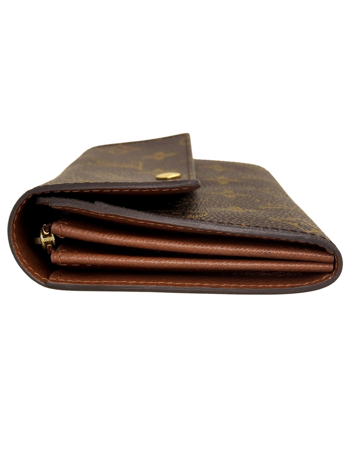 2003年製 キャンバスモノグラムポルトモネクレディ ブラウン