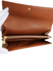 2003年製 キャンバスモノグラムポルトモネクレディ ブラウン