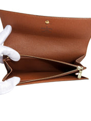 2003 Canvas Monogram Porte Monnaie Credit Brown