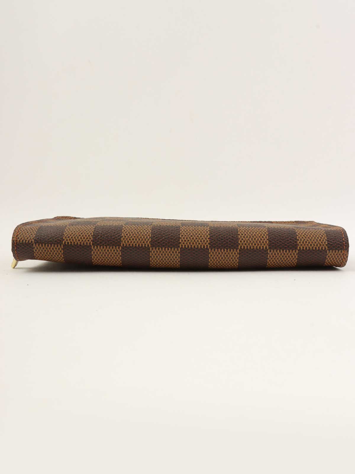 2003年製　キャンバスダミエロングウォレット　ブラウン