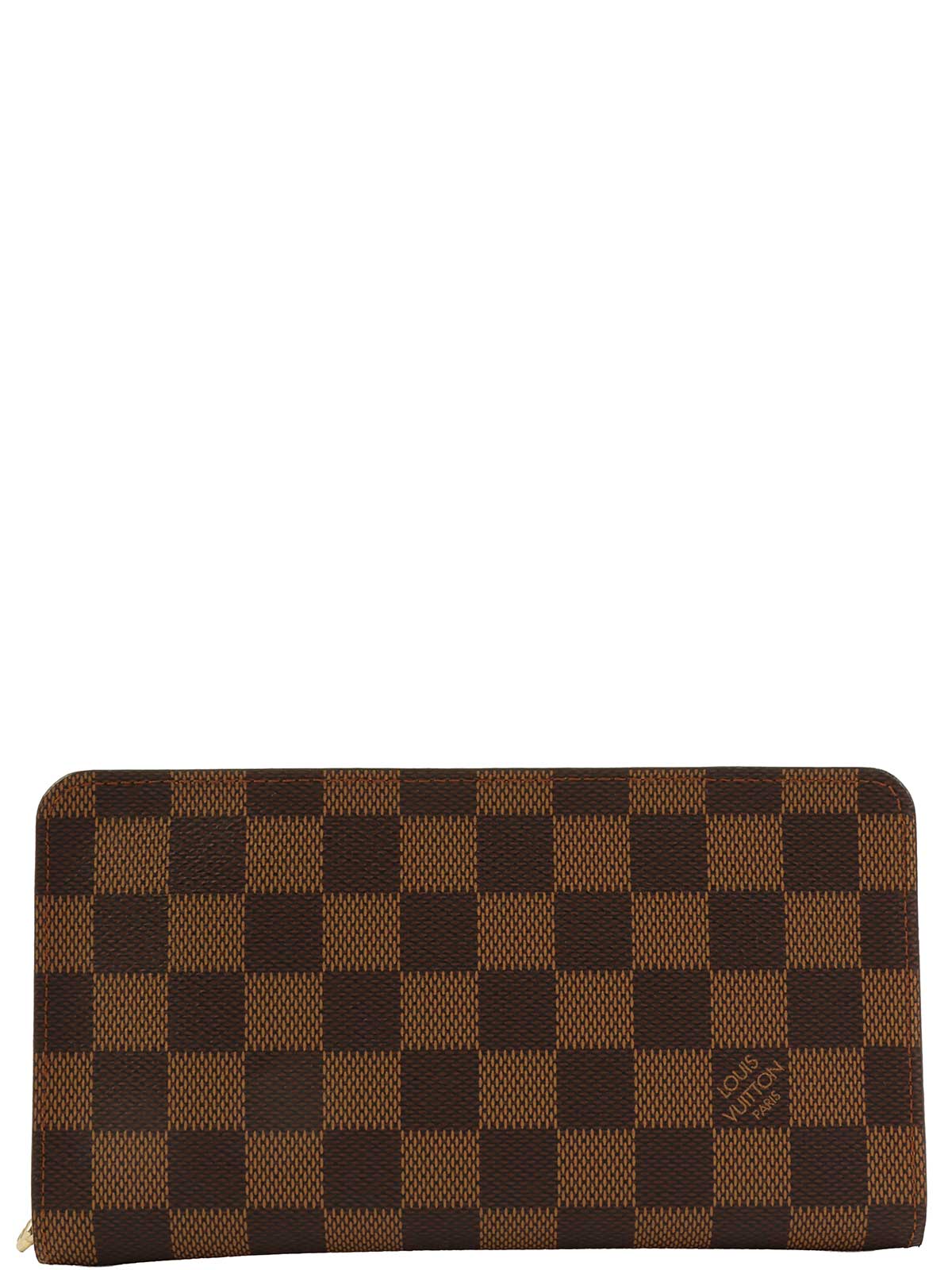 2003年製　キャンバスダミエロングウォレット　ブラウン