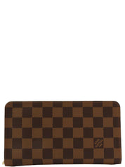 2003年製　キャンバスダミエロングウォレット　ブラウン