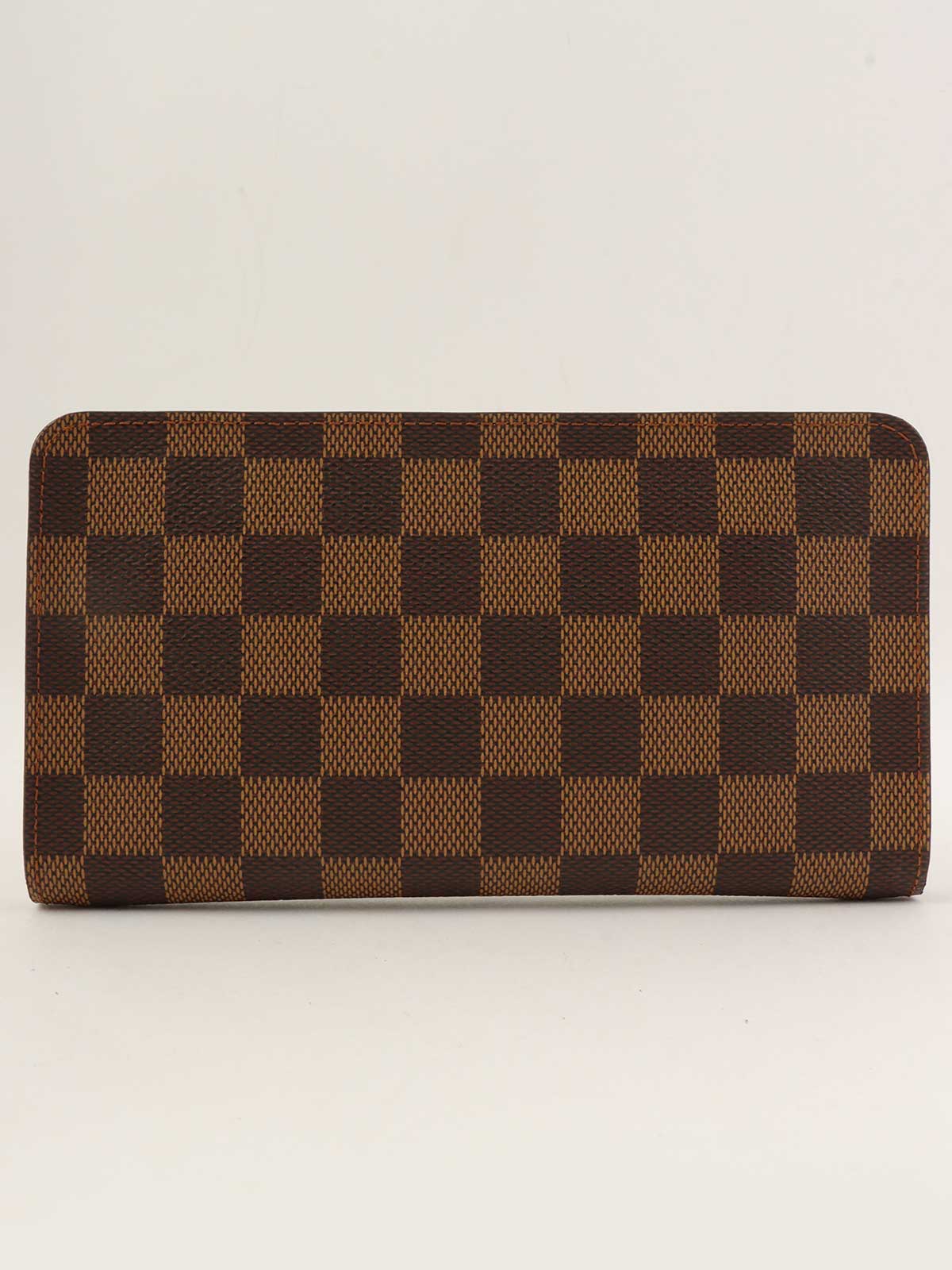 2003年製　キャンバスダミエロングウォレット　ブラウン