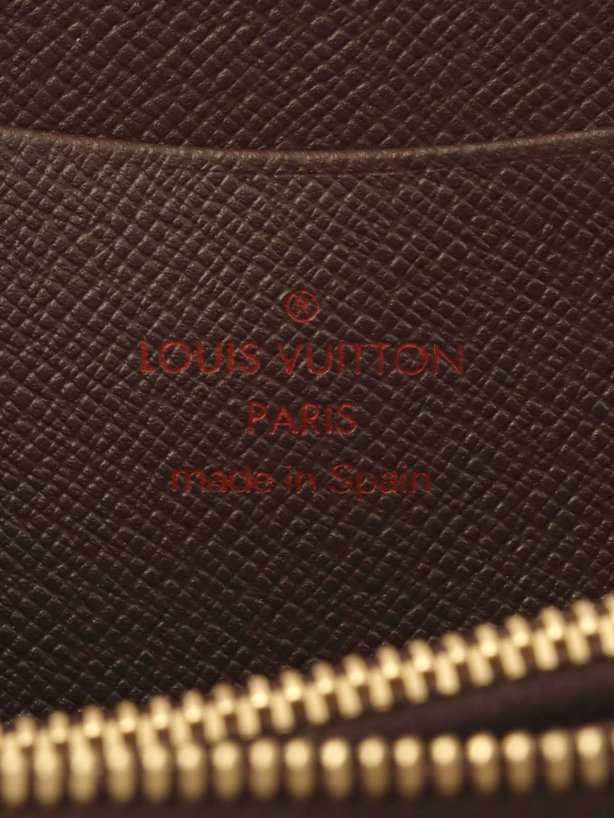 2003年製　キャンバスダミエロングウォレット　ブラウン