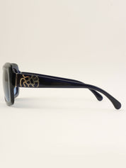 サイドカメリアCCマークサングラス ネイビー