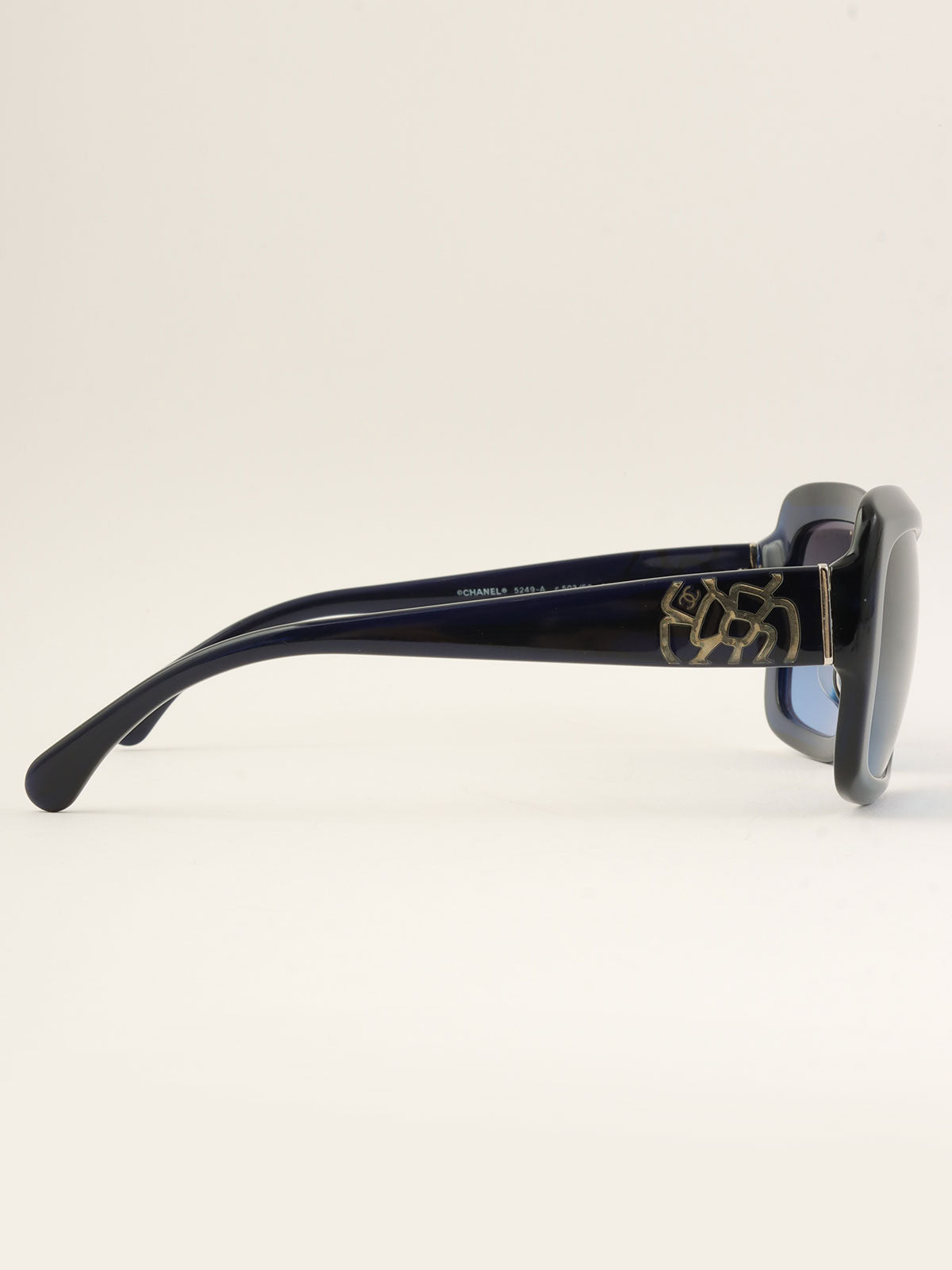 サイドカメリアCCマークサングラス ネイビー