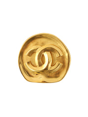 1996年製　ラウンドCCマークブローチ　ゴールド