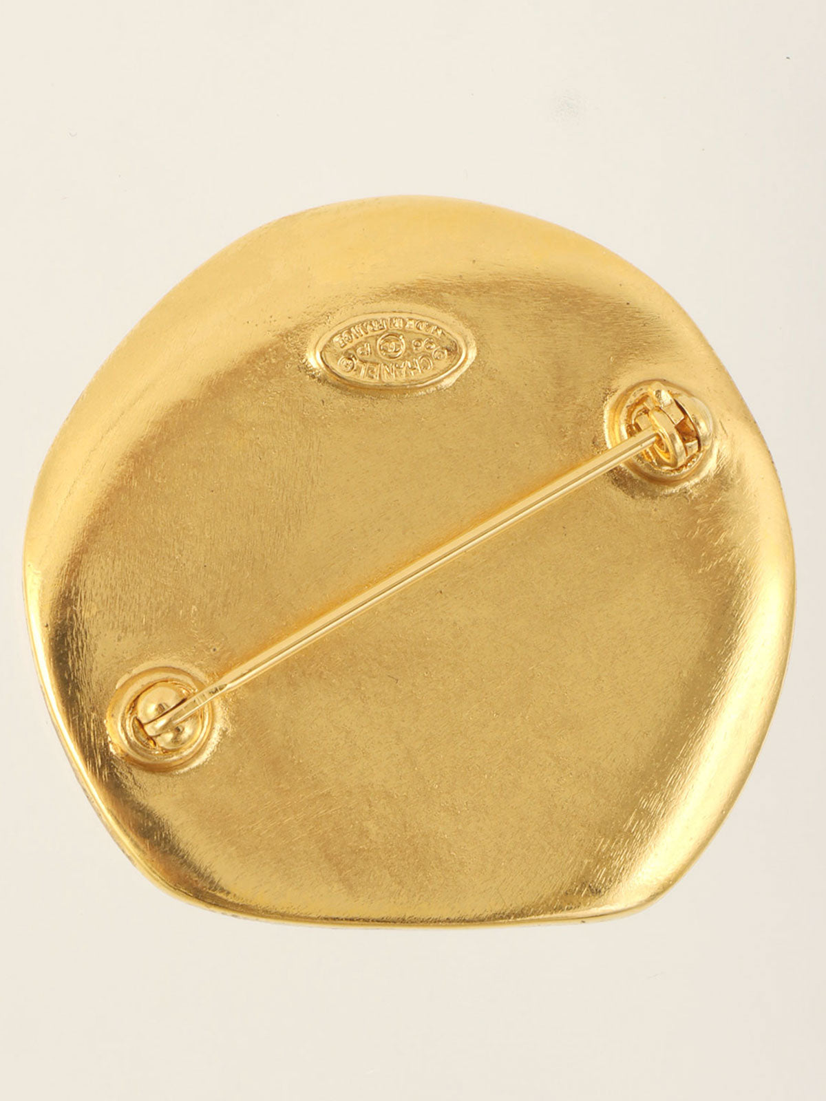 1996年製 ラウンドCCマークブローチ ゴールド