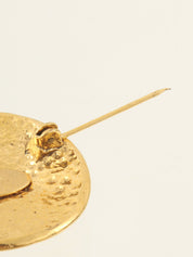 1994年圆形CC标志金胸针