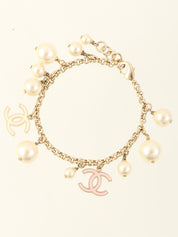 2011 CC Mark Pearl Bracelet Gold/White