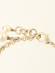 2011年頃製 CCマークパールブレスレット ゴールド/ホワイト