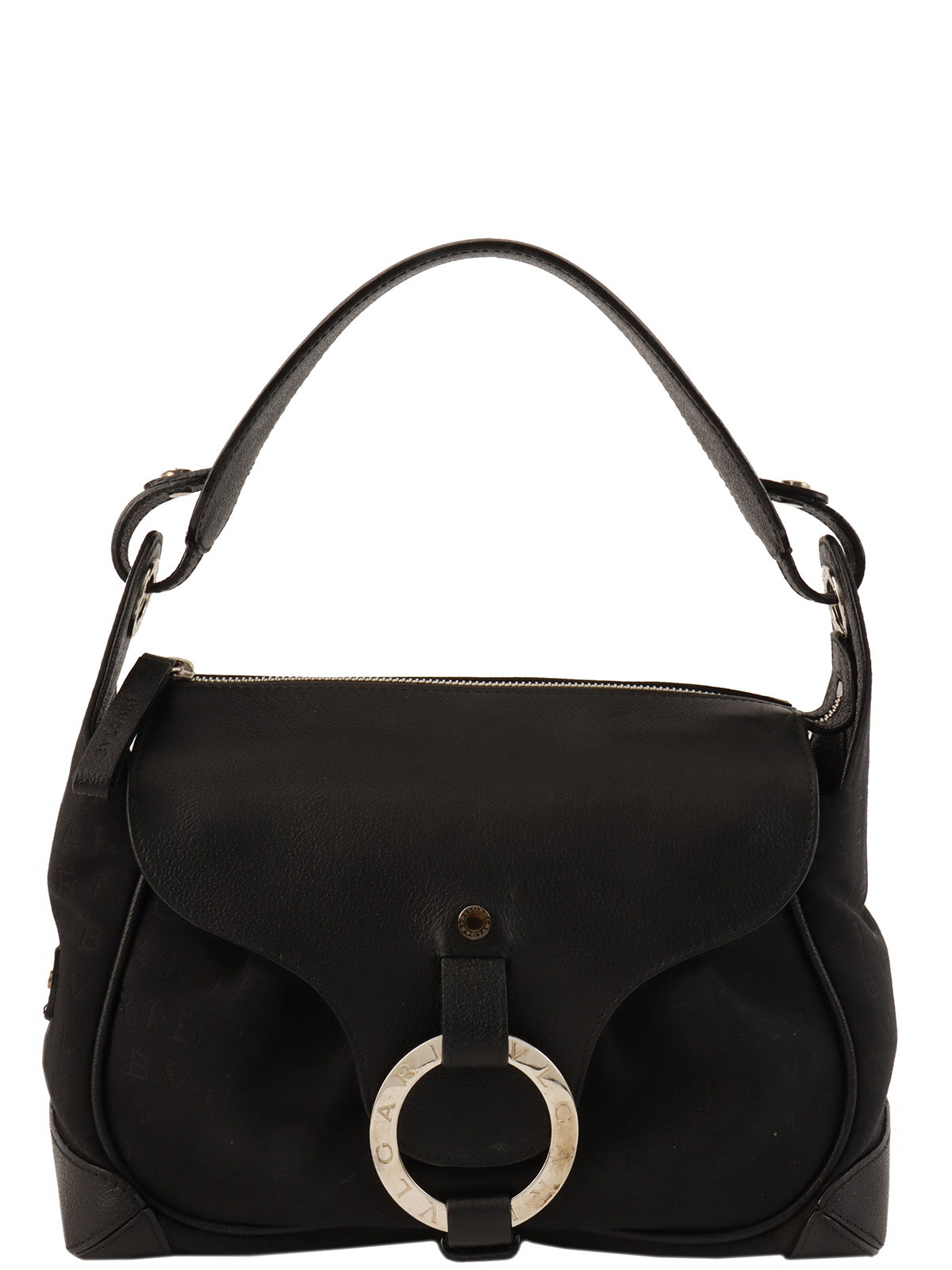 ブルガリブルガリロゴマニアワンショルダーバッグ ブラック