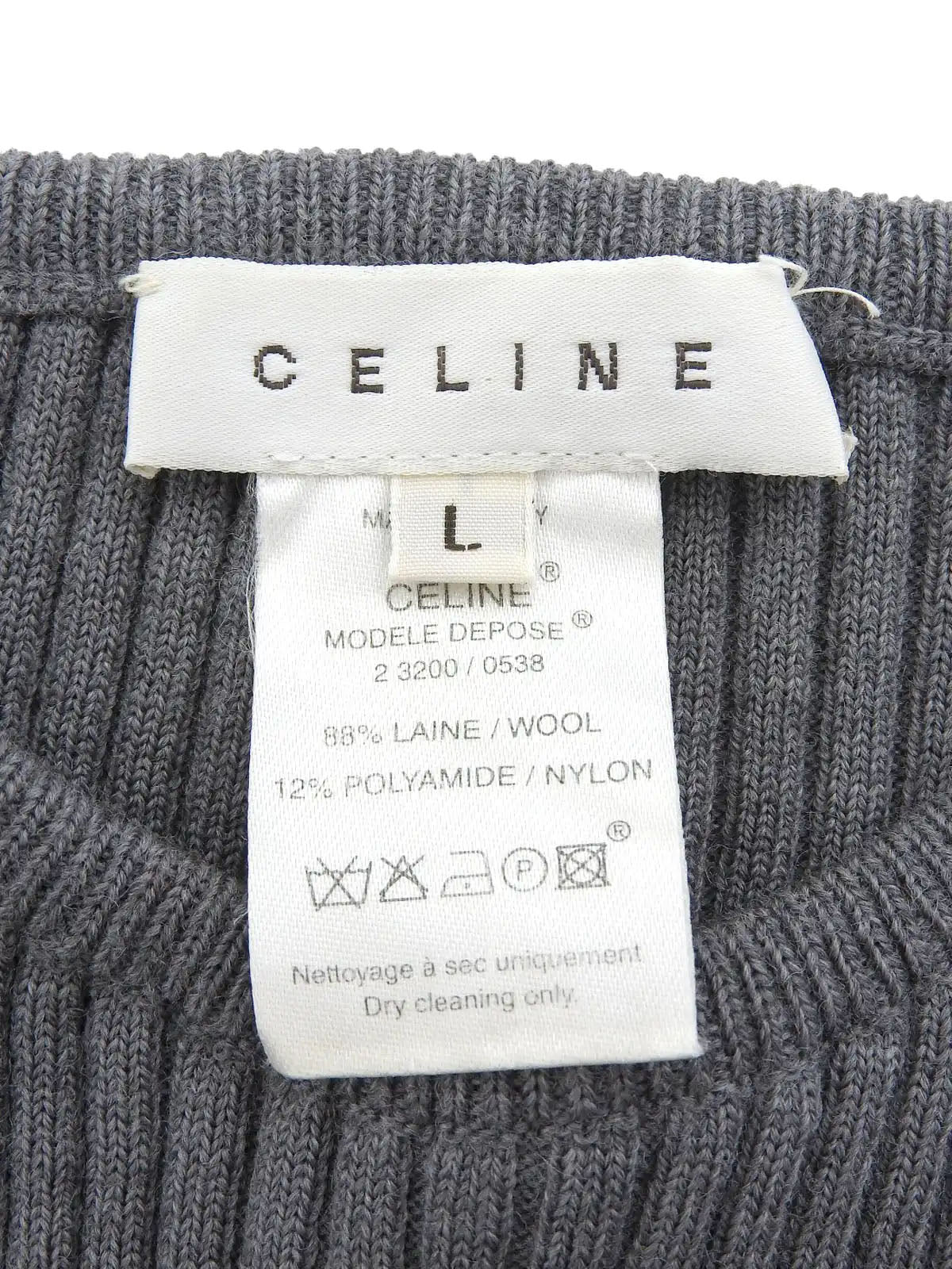 Macadam Stud Knit Top in Grey