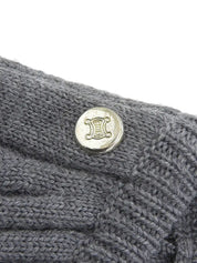 Macadam Stud Knit Top in Grey