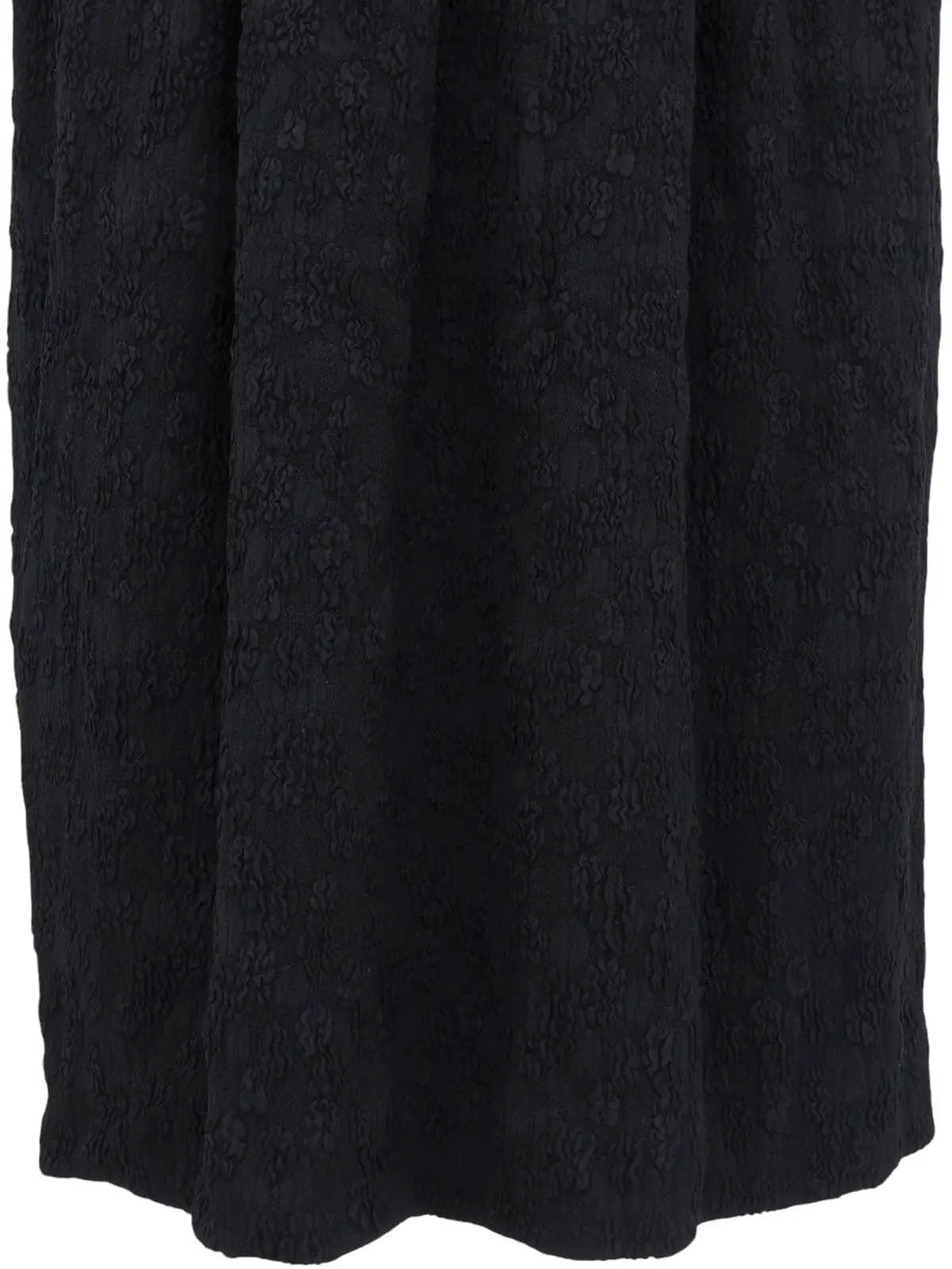 Design Pattern Long Sleeve Dress in Black