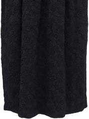 Design Pattern Long Sleeve Dress in Black