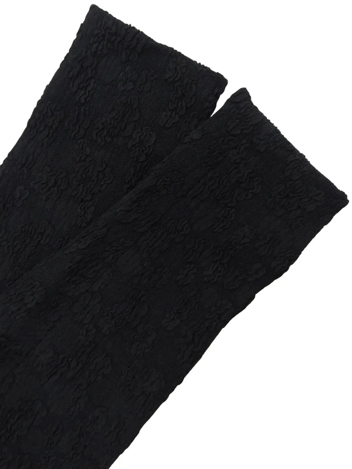 Design Pattern Long Sleeve Dress in Black