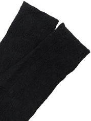 Design Pattern Long Sleeve Dress in Black