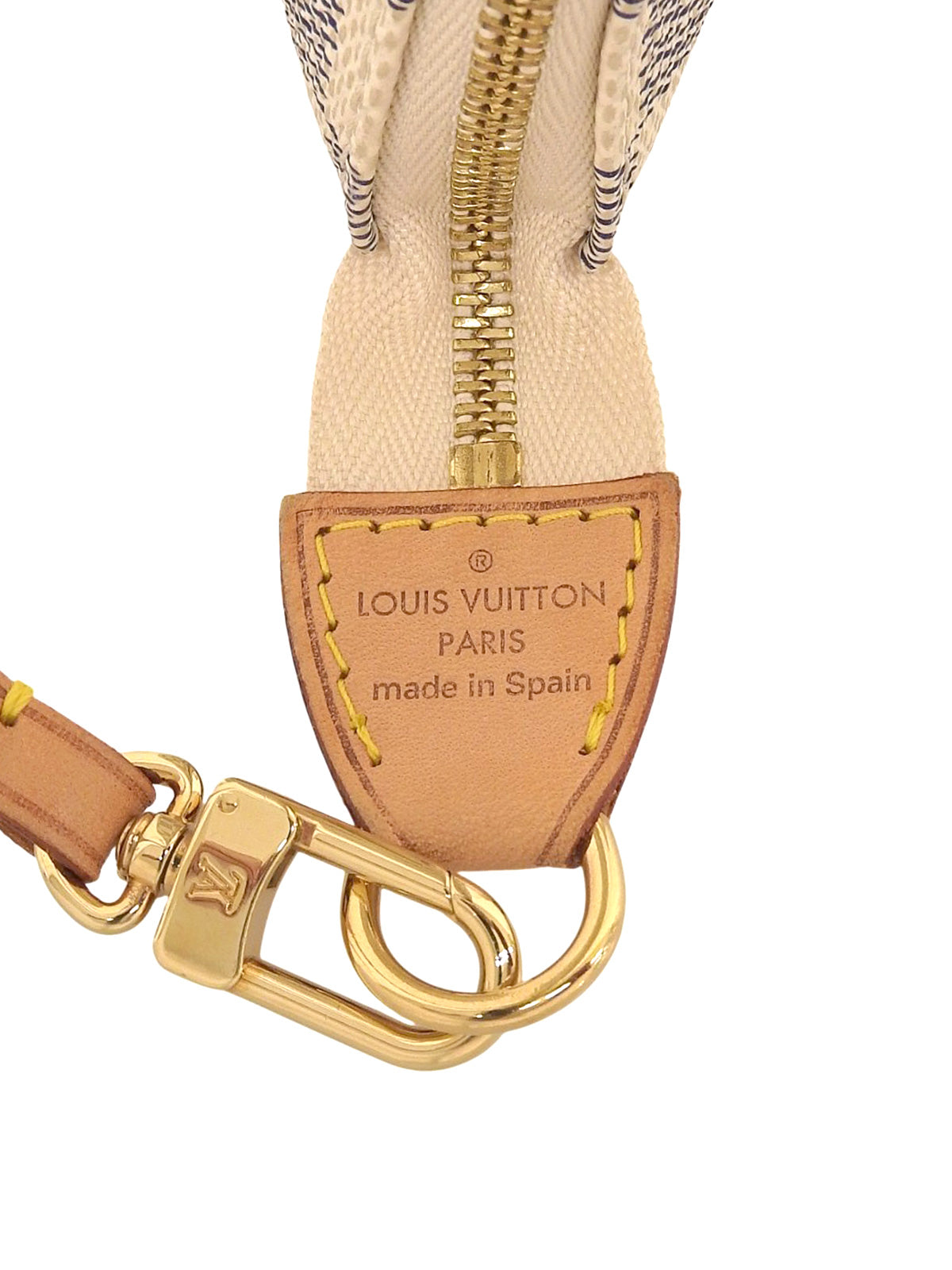 2010年製 キャンバスダミエアクセソワール アズール