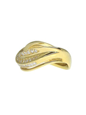 18K Gold Diamond Design Ring