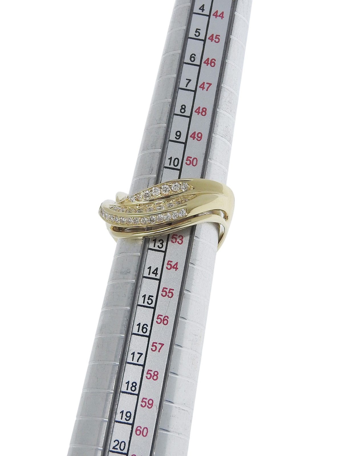 18Kダイヤモンドデザインリング ゴールド