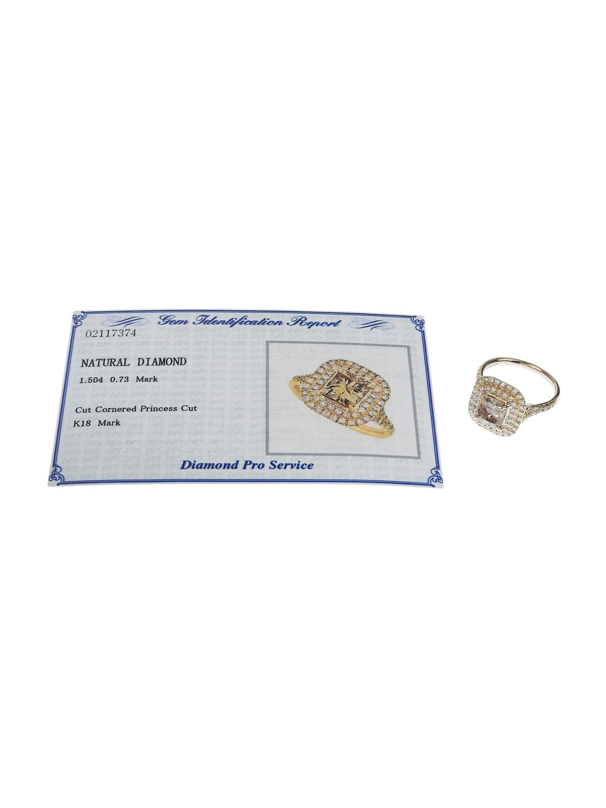 18K Rose Gold Diamond Design Ring