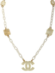 2001年製 キューブCCマークネックレス クリア/ゴールド