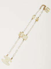 2001年製 キューブCCマークネックレス クリア/ゴールド