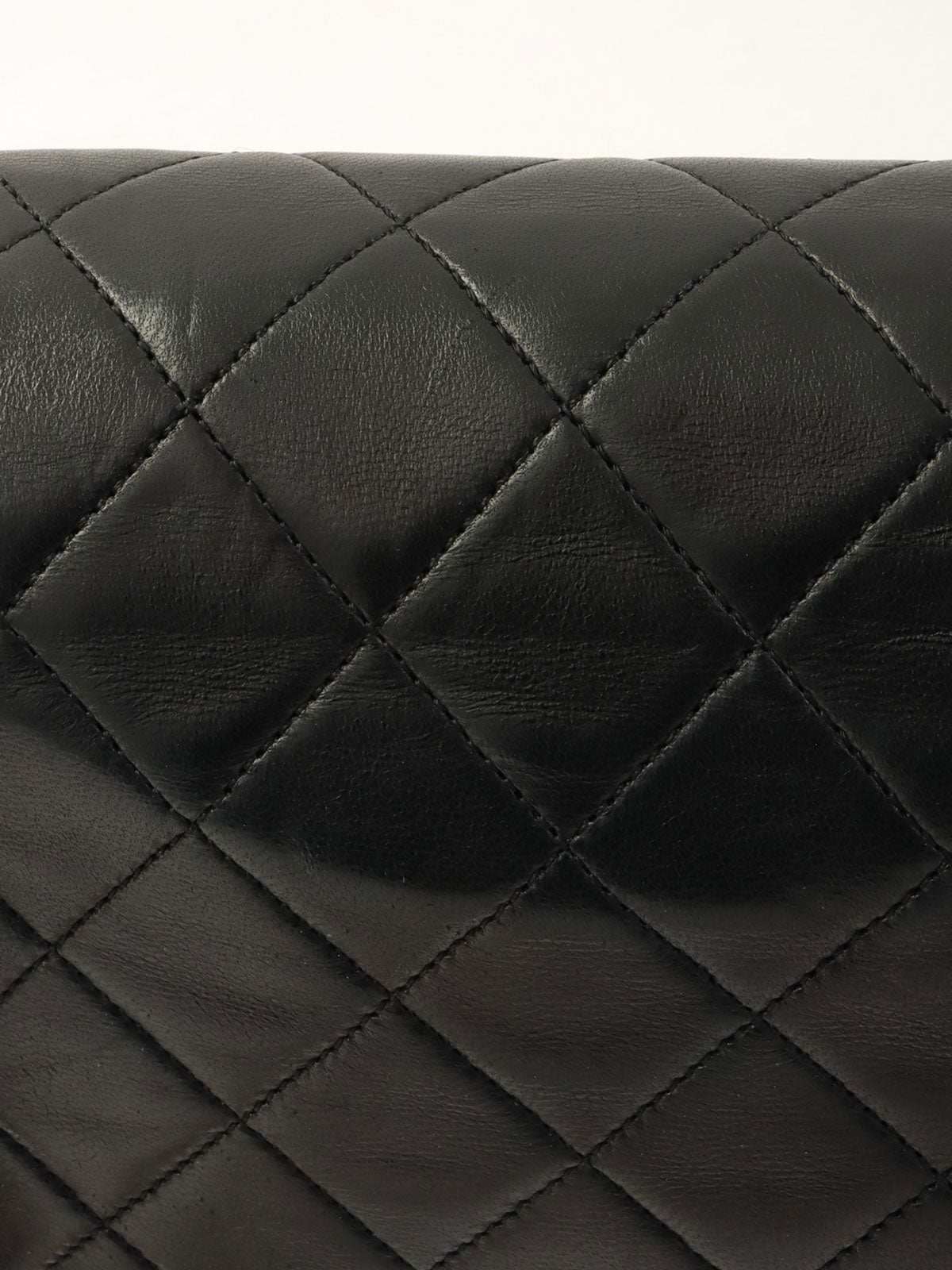 1990's Square Classic Flap Chain Bag, Black