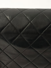 1990's Square Classic Flap Chain Bag, Black