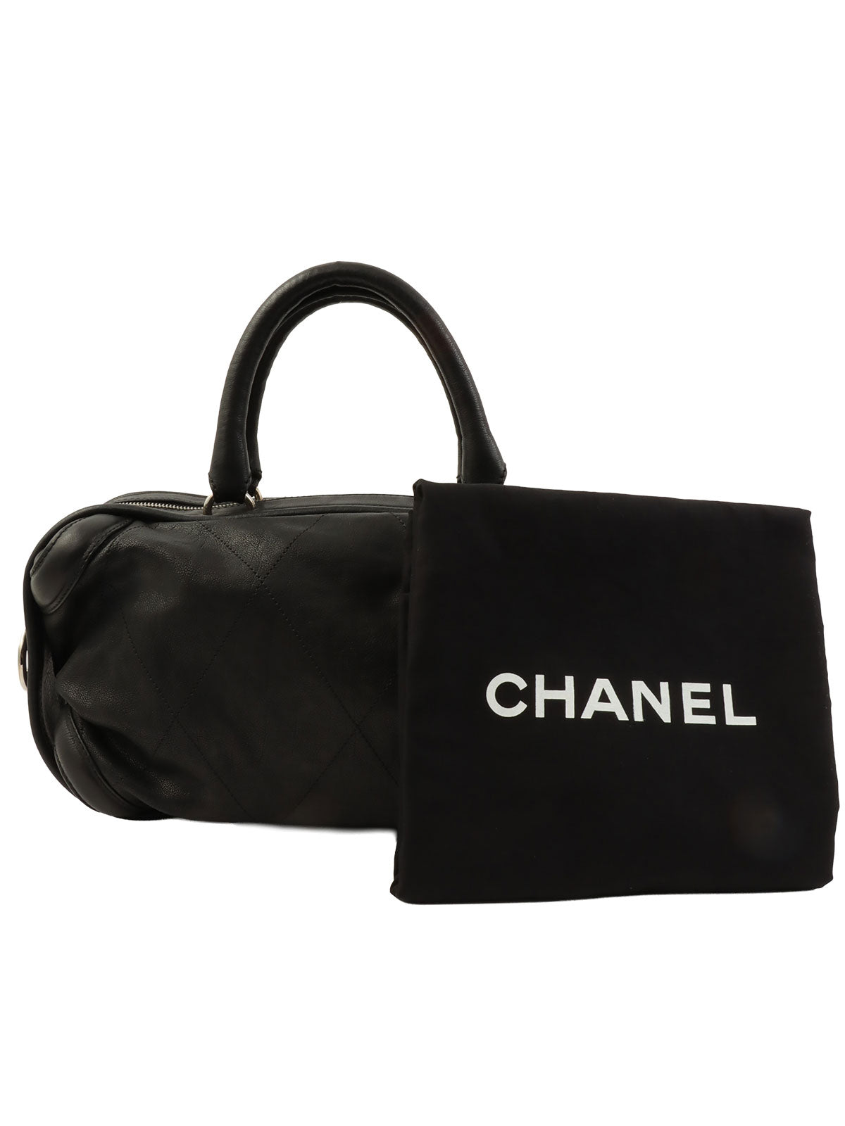 2005年頃製 CCマークチャームハンドバッグ ブラック