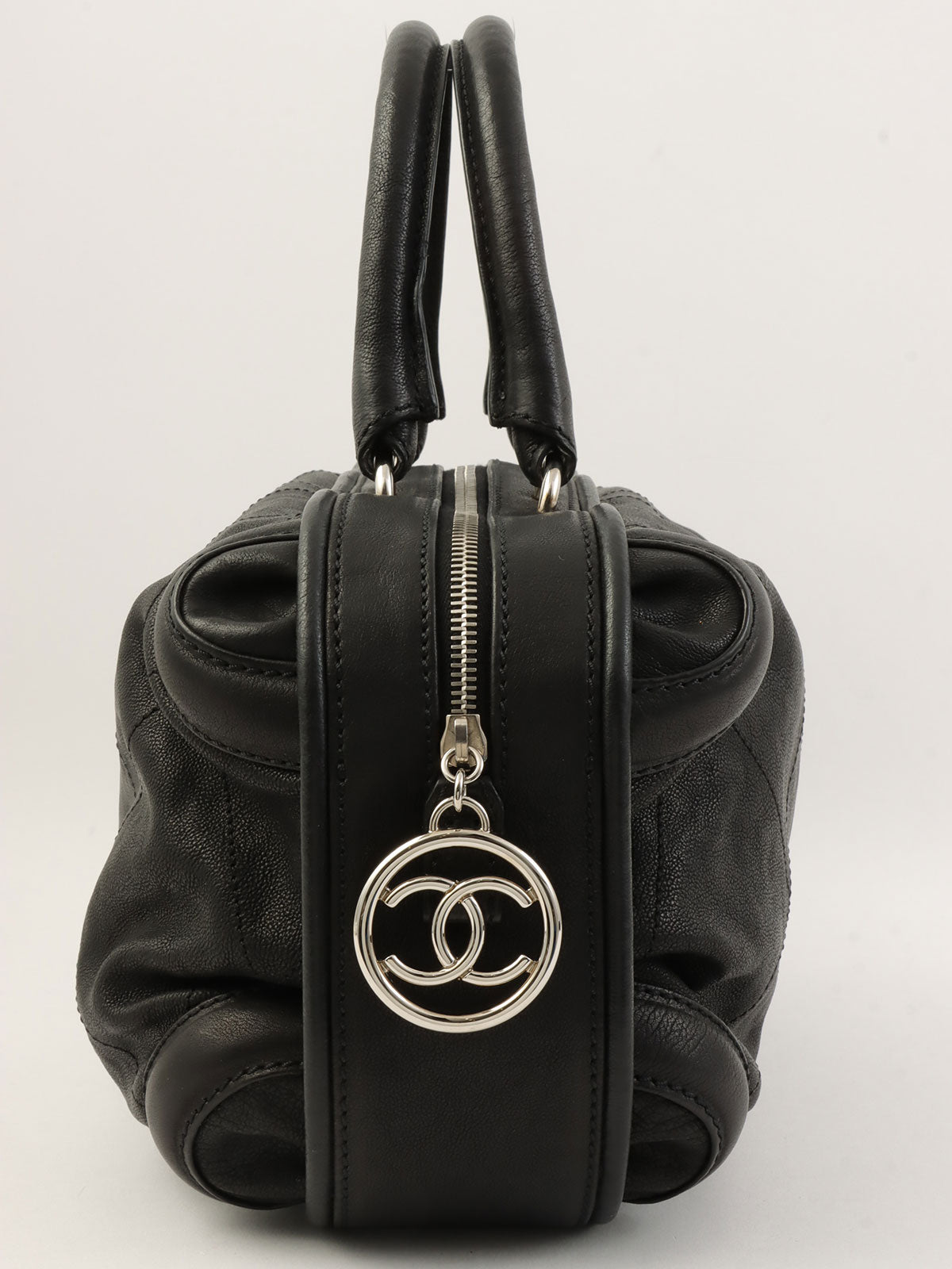 2005年頃製 CCマークチャームハンドバッグ ブラック