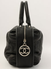 2005年頃製 CCマークチャームハンドバッグ ブラック