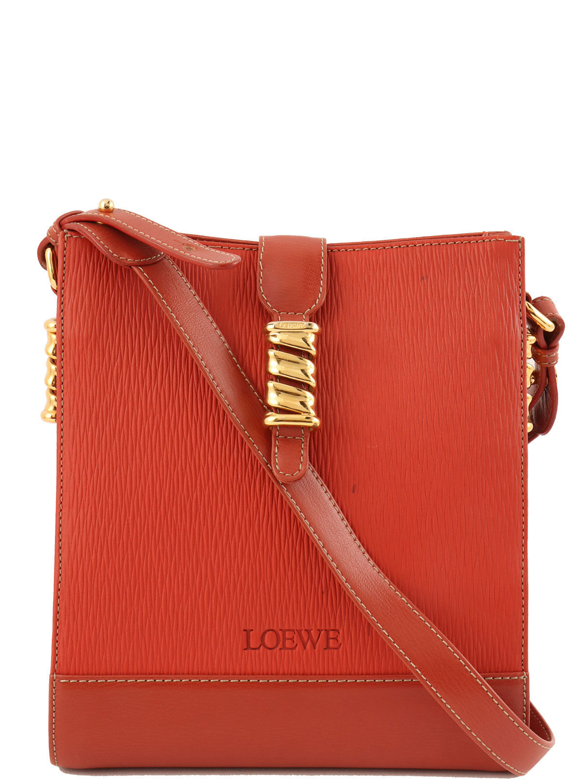 Velázquez shoulder bag in coral red